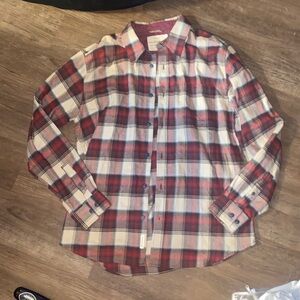 ORIGINAL WEATHERPROOF VINTAGE Flannel Shirt Mens L Long Sleeve Plaid LIKE NEW